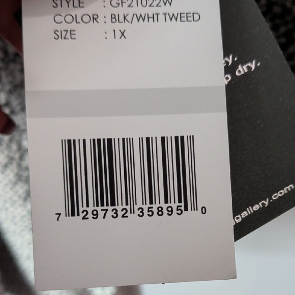 Gallery Black and White Women's Trench Coat - Picture 7 of 7